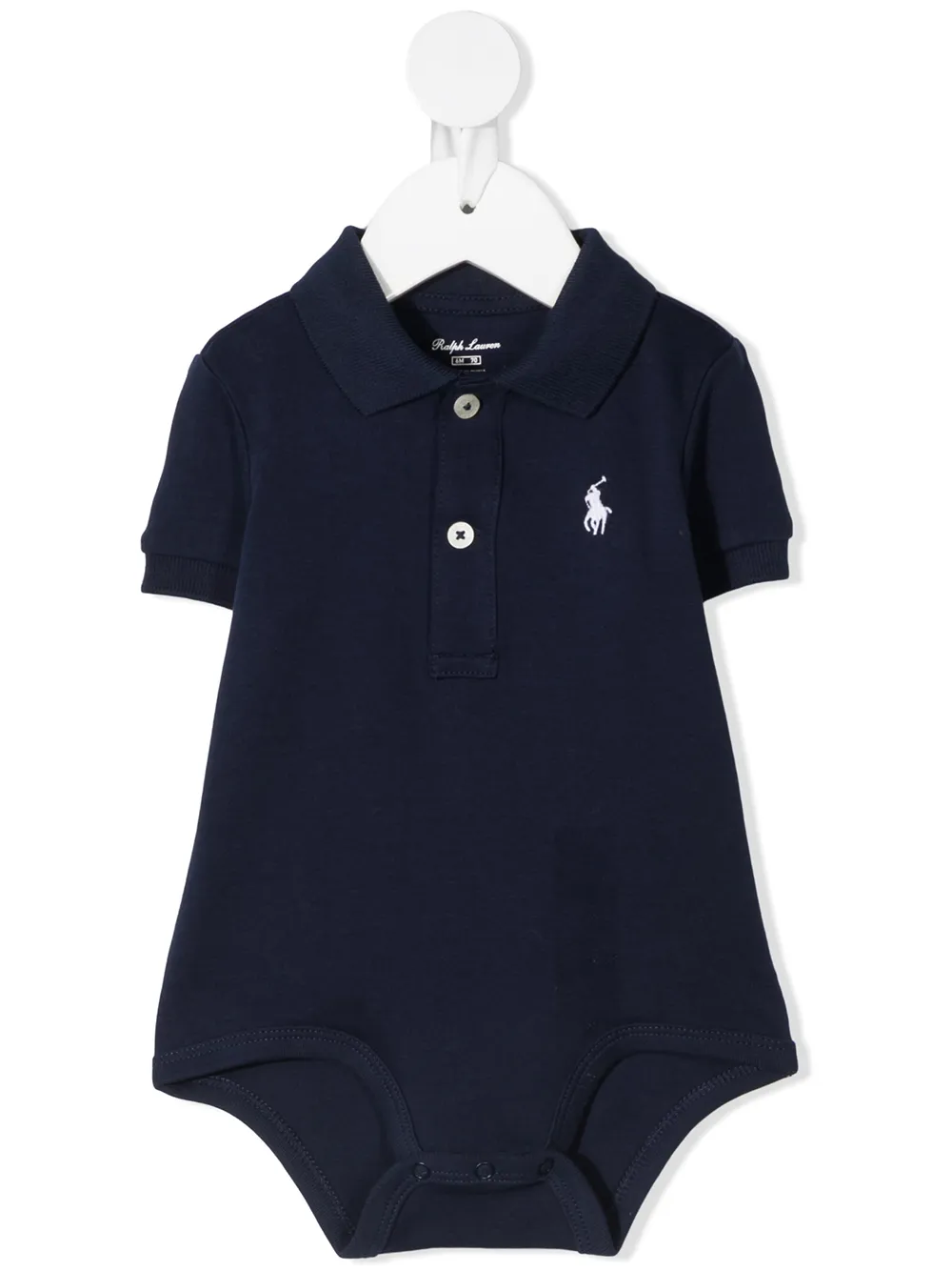 Polo Ralph Lauren Babies' Embroidered-logo Cotton Body In Blue