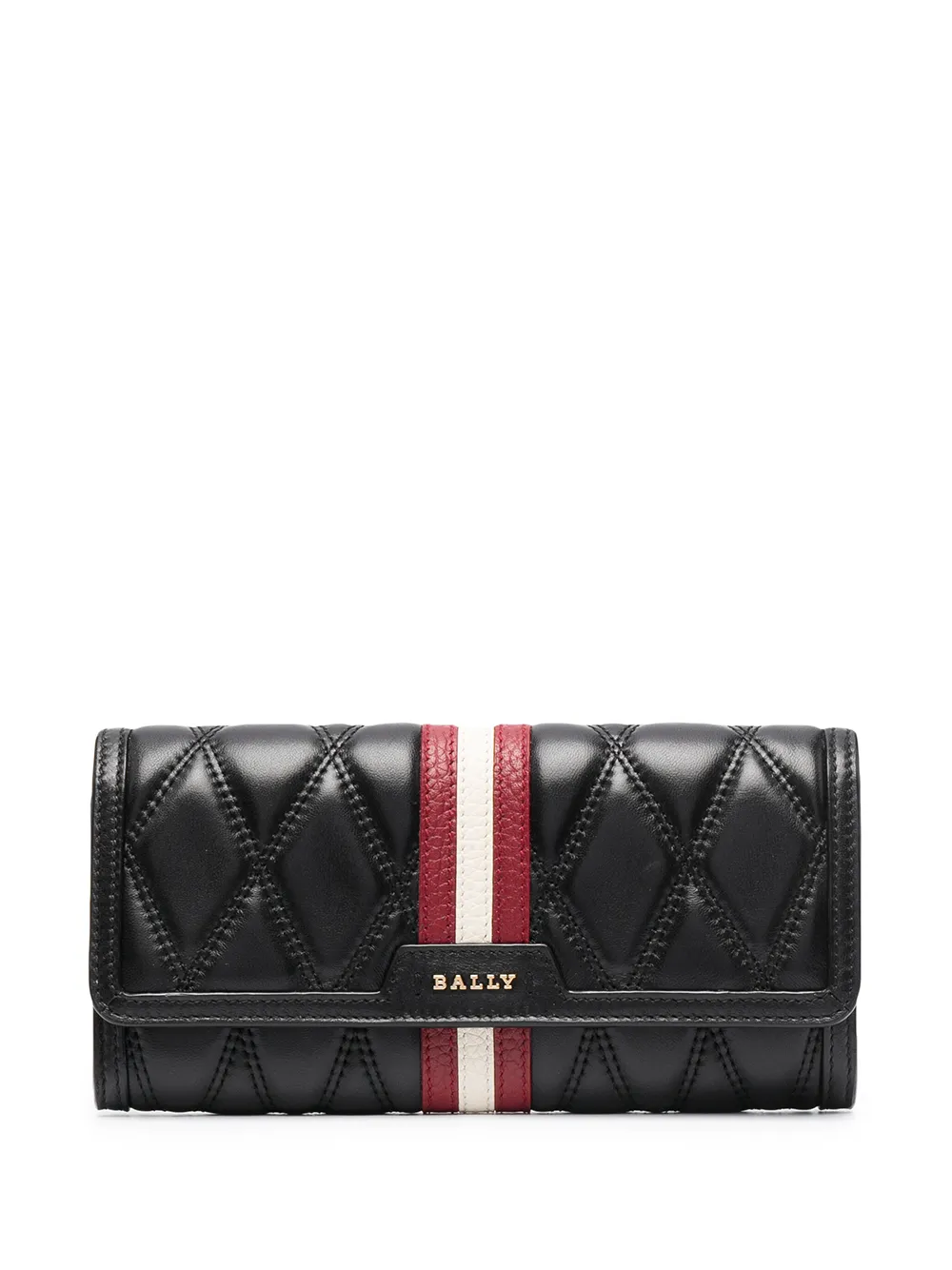 

Bally Dinney continental quilted wallet - Black