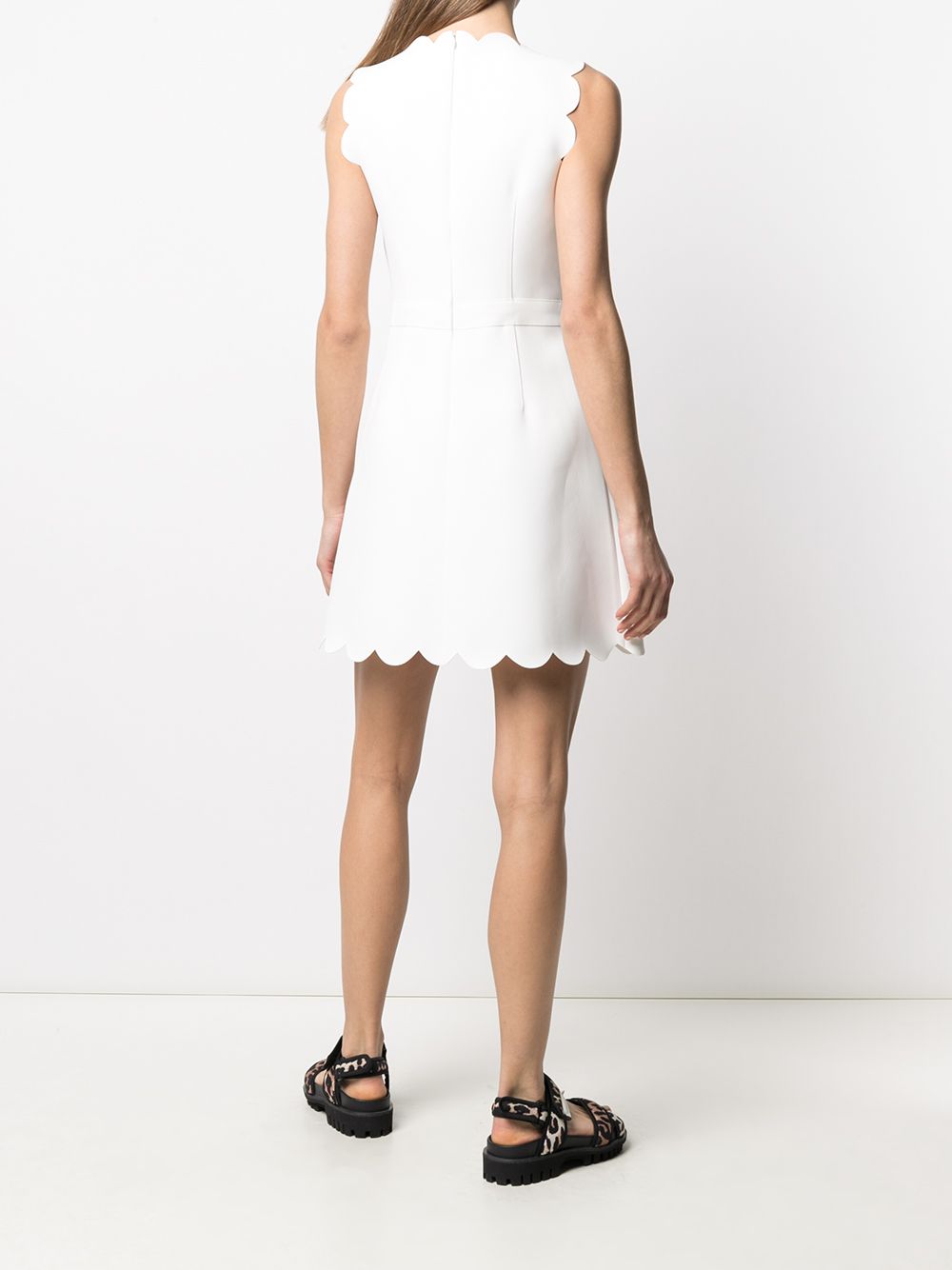 фото Red valentino scalloped-edge shift dress