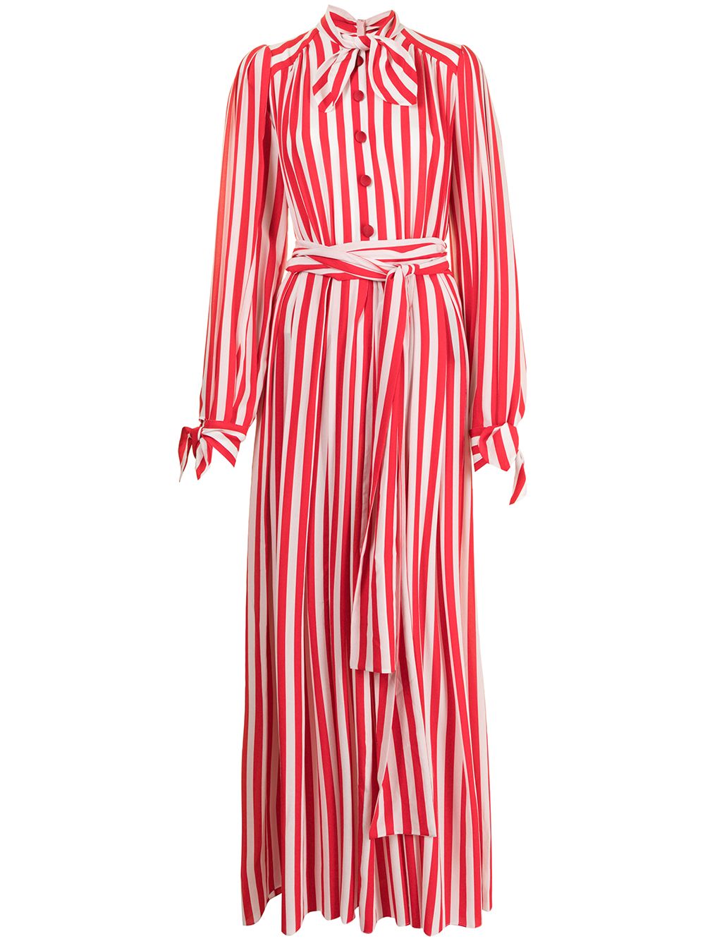 Dolce & Gabbana Striped crepe-de-chine Maxi Dress - Farfetch