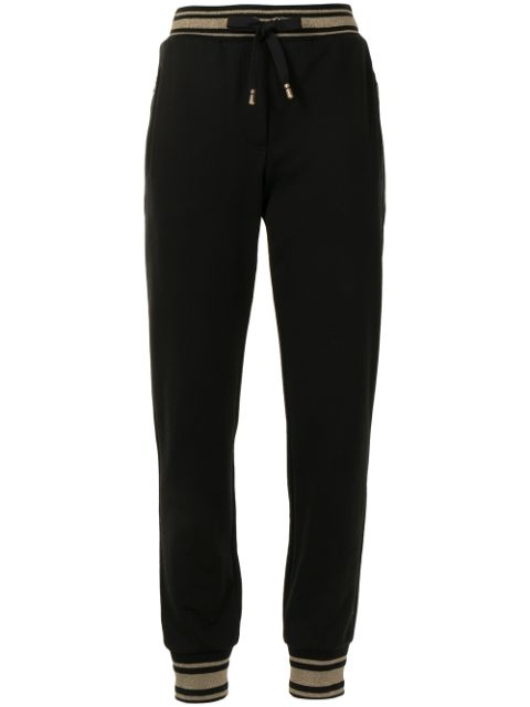 Shop black Dolce & Gabbana logo-embroidered track pants with Express Delivery - Farfetch