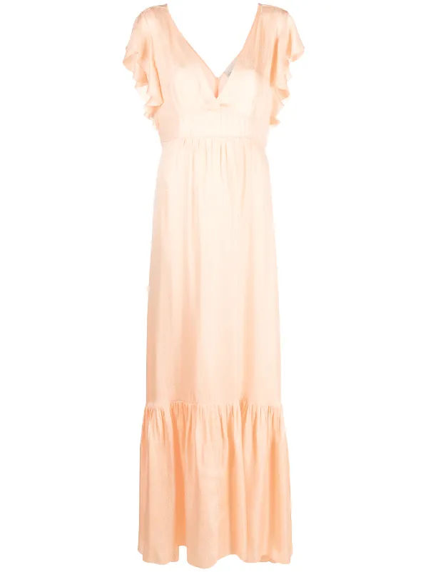 express flutter sleeve dress