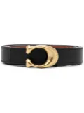 Coach signature buckle reversible belt - Black