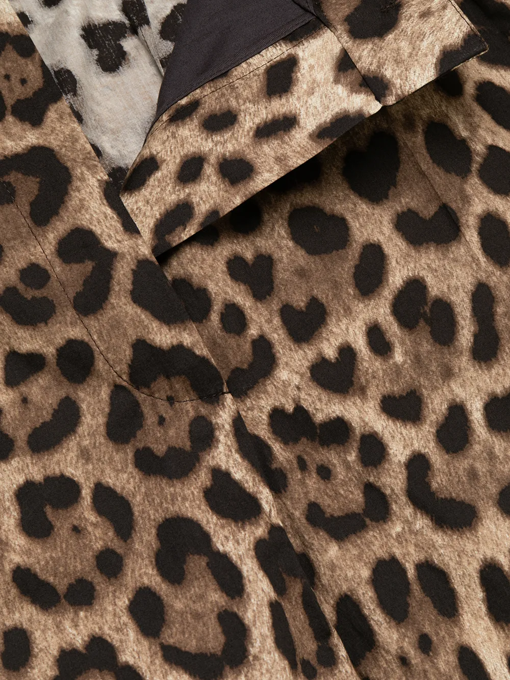 leopard-print tailored shorts