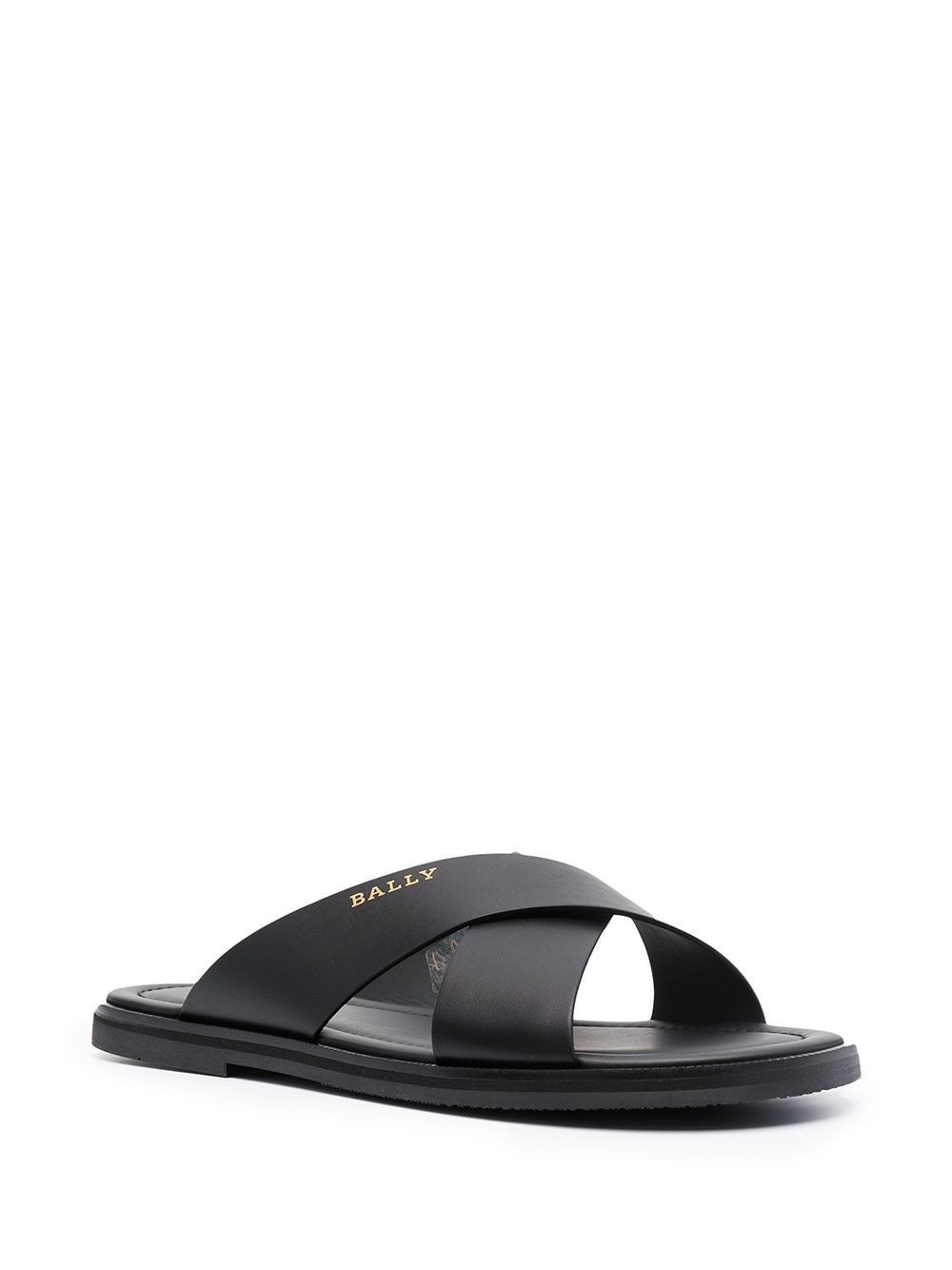 Bally criss-crossed Leather Slides - Farfetch