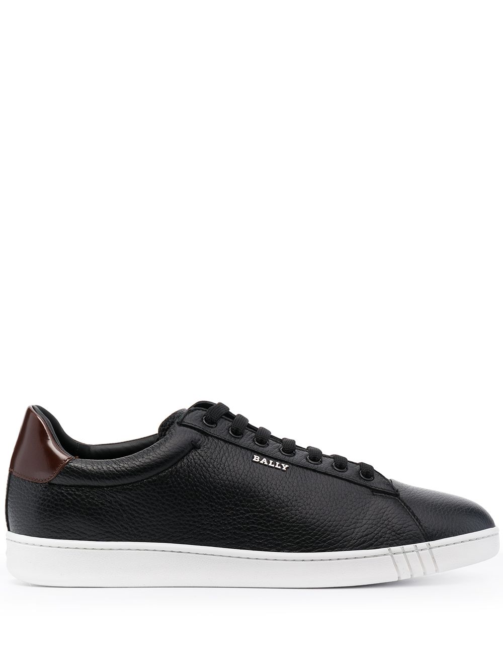 

Bally Wildy grained low-top sneakers - Black