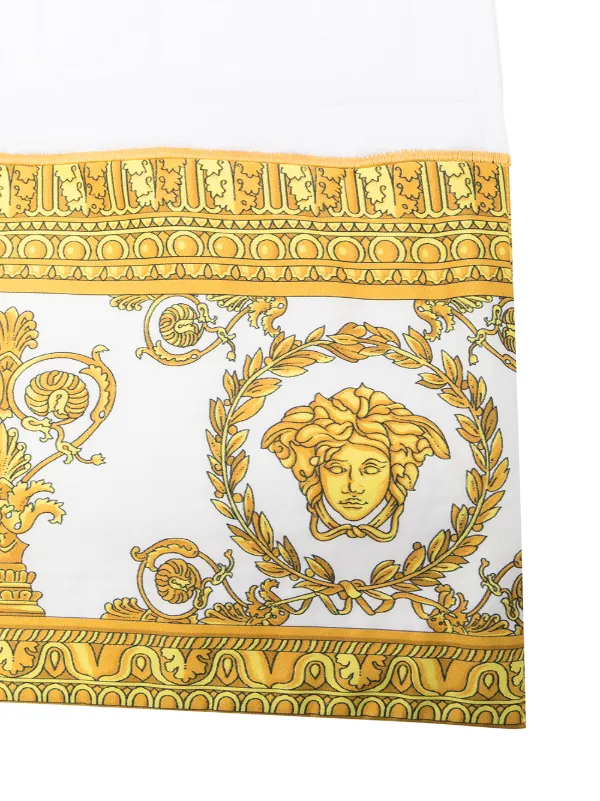 高級ヴェルサーチメデューサプリント 大判バスタオル Versace メデューサ タオル | ホワイト | FARFETCH JP