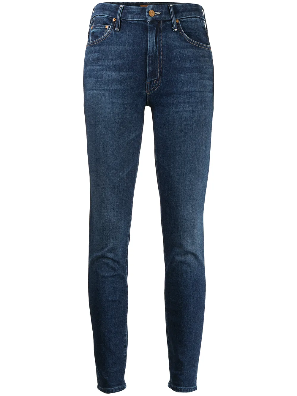 

MOTHER skinny jeans con tiro medio - Azul