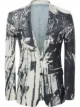 Image 1 of Alexander McQueen trompe-l'ail print blazer