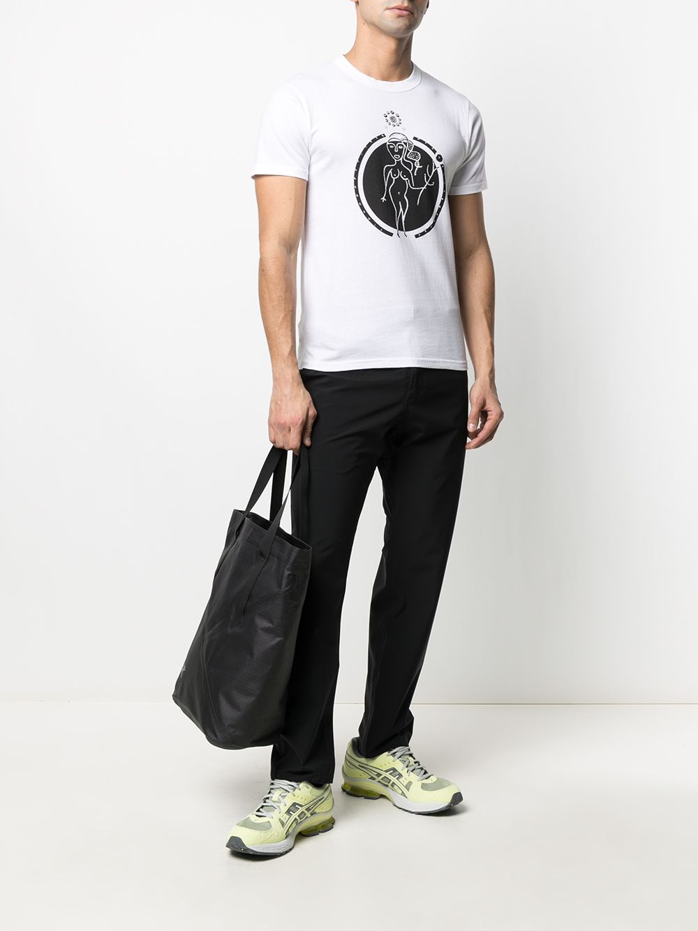 10 CORSO COMO T-shirt met maagdprint - Wit