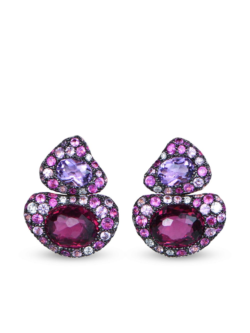 

RODNEY RAYNER aretes Via Rome en oro rosa de 18kt - Rojo