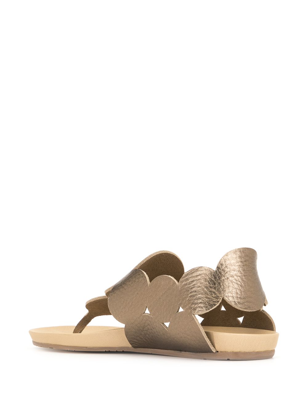 фото Pedro garcia metallic-effect touch-strap sandals