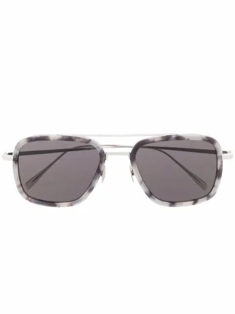 Billionaire tortoiseshell pilot-frame sunglasses