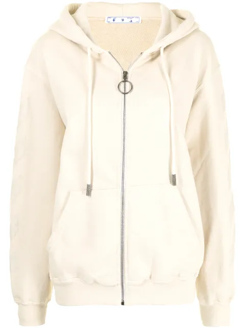 Off-White hoodie Arrows zippé