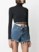 alexanderwang.t logo-band crop top