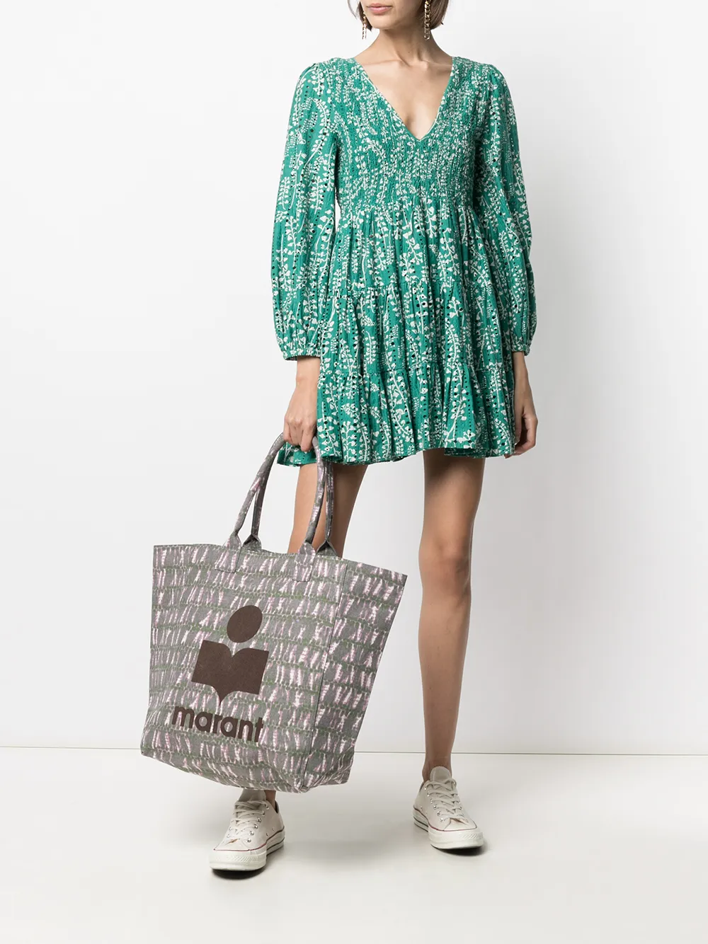 фото Isabel marant сумка-тоут с нашивкой-логотипом