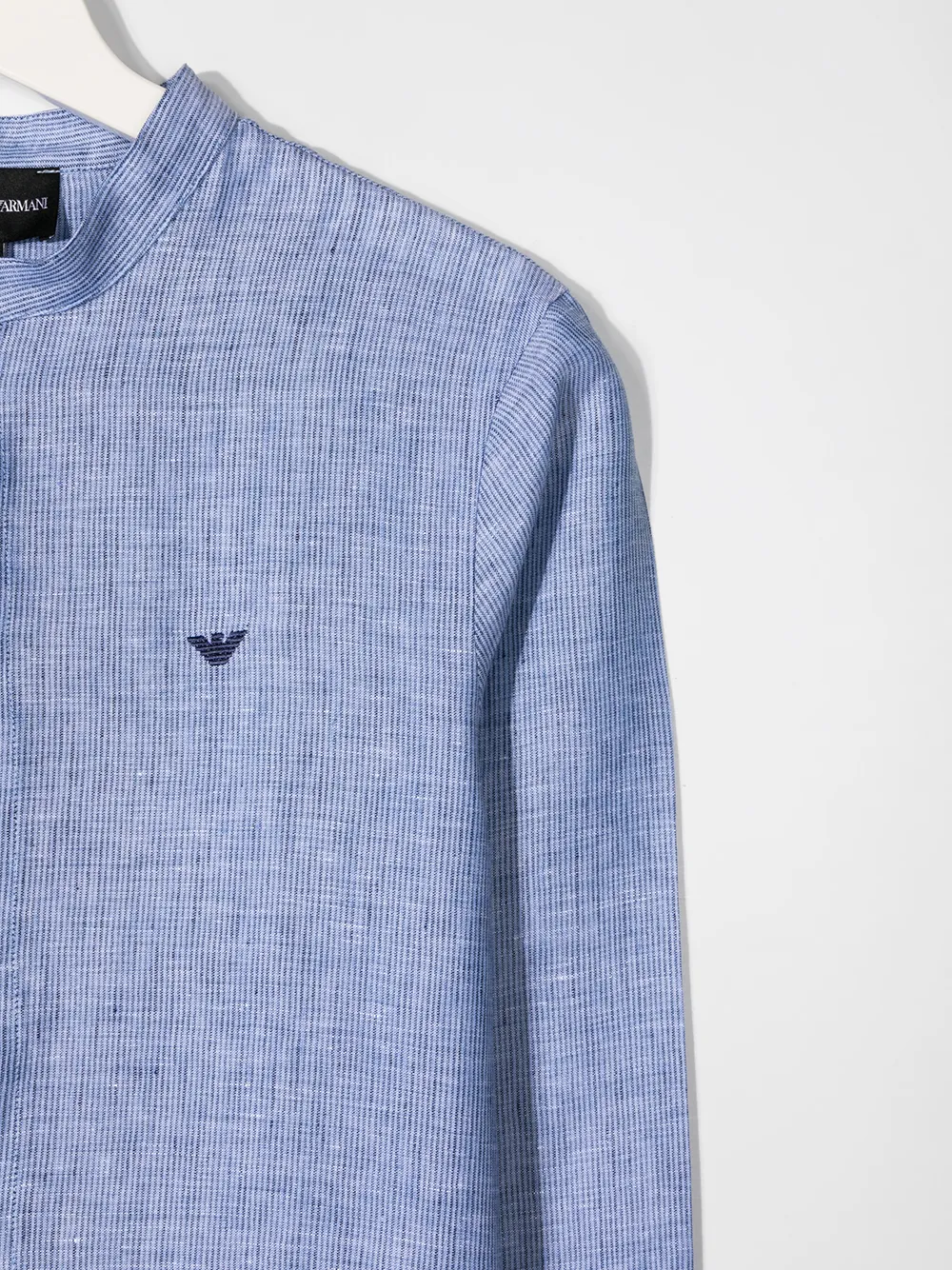 фото Emporio armani kids рубашка с вышитым логотипом