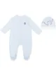 Image 1 of Emporio Armani Kids chest logo babygrow