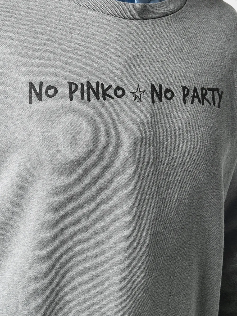 фото Pinko толстовка с принтом no pinko no party