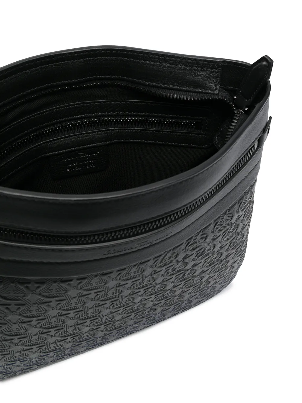 фото Salvatore ferragamo сумка-мессенджер с узором gancini