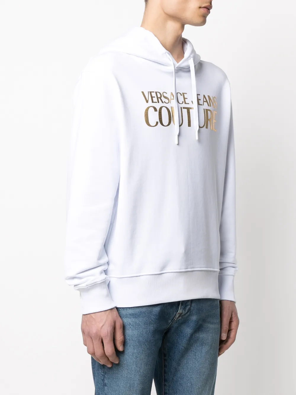фото Versace jeans couture худи с кулиской и логотипом