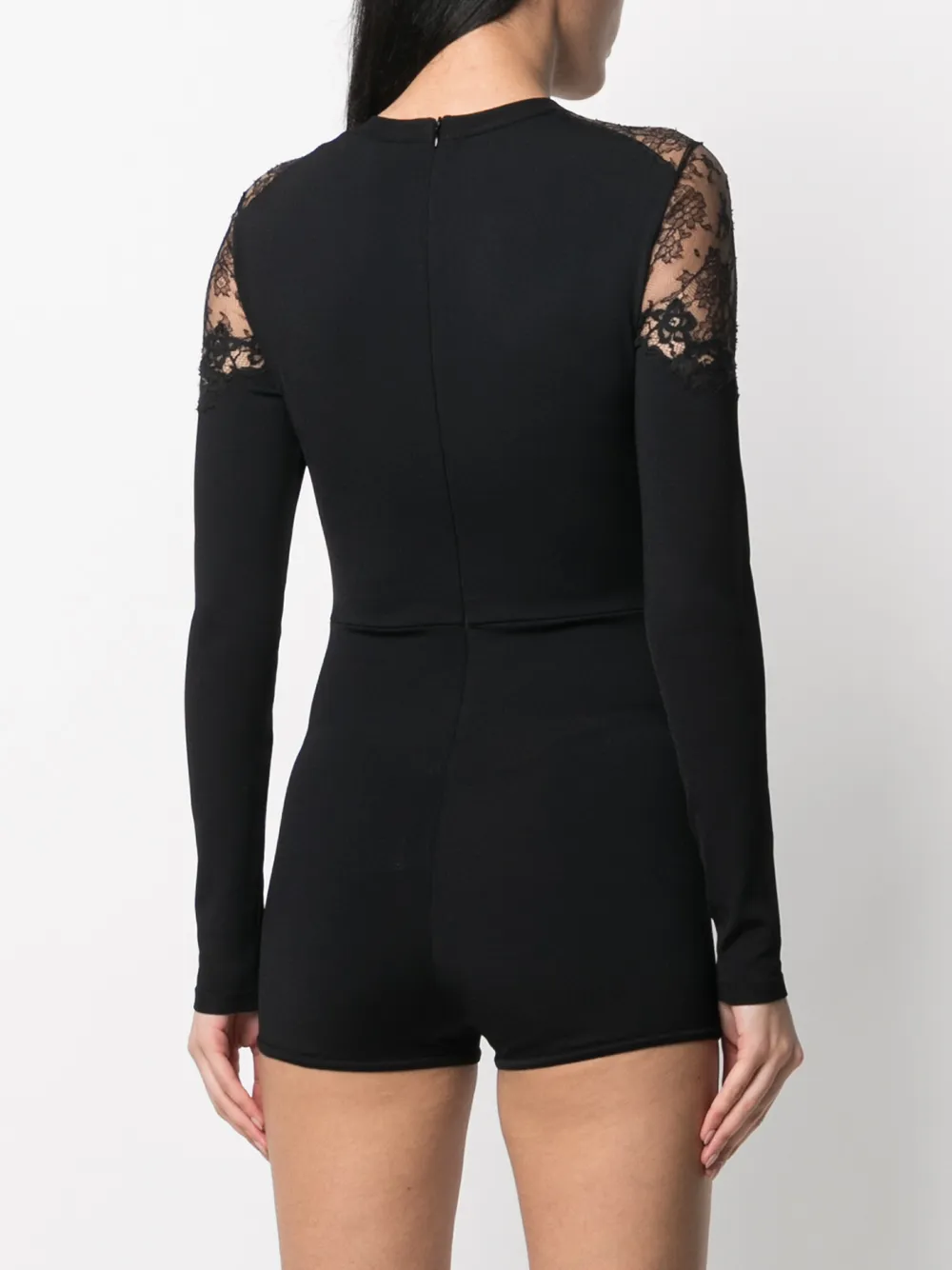 Valentino Garavani Playsuit met kant Zwart