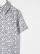 Emporio Armani Kids logo lettering stretch-cotton shirt