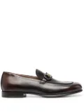 Ferragamo Gancini square-toe loafers - Black