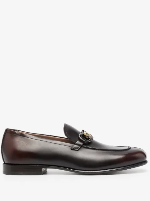 Ferragamo Gancini square-toe loafers