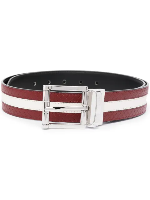 bally striped belt