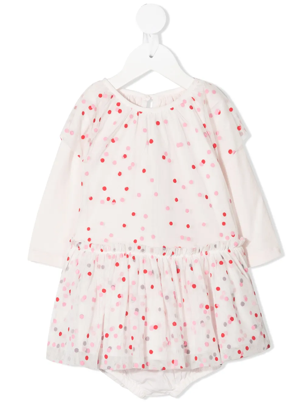 фото Stella mccartney kids многослойное платье в горох