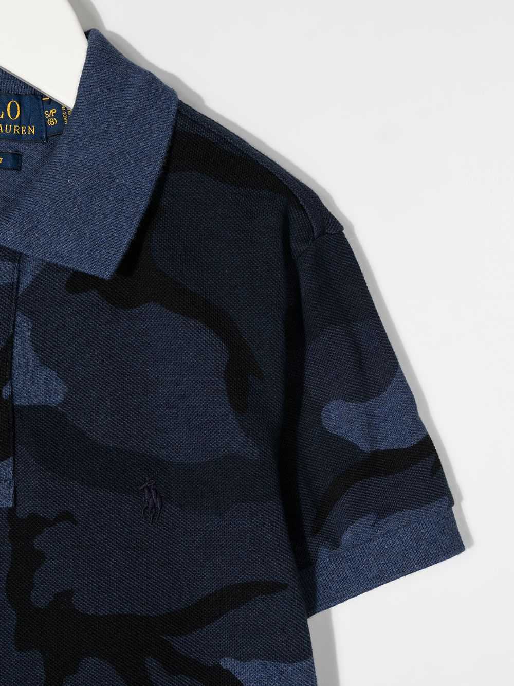 Shop Ralph Lauren Camouflage Short-sleeve Polo Shirt In Blue