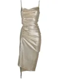 Rabanne draped midi dress - Gold