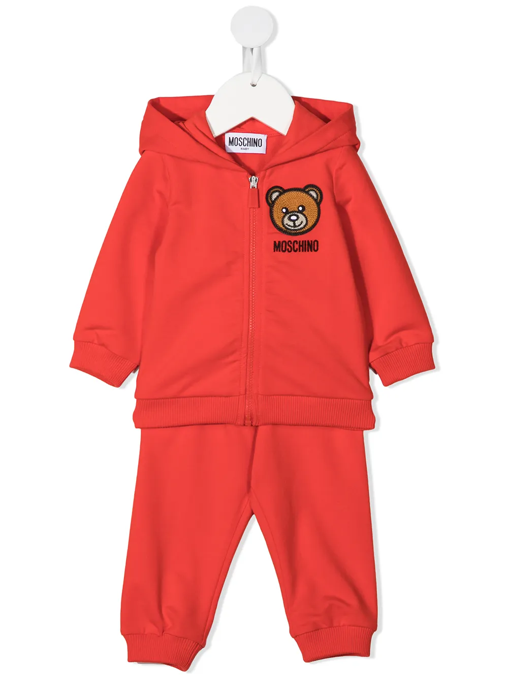 фото Moschino kids спортивный костюм с нашивкой teddy bear