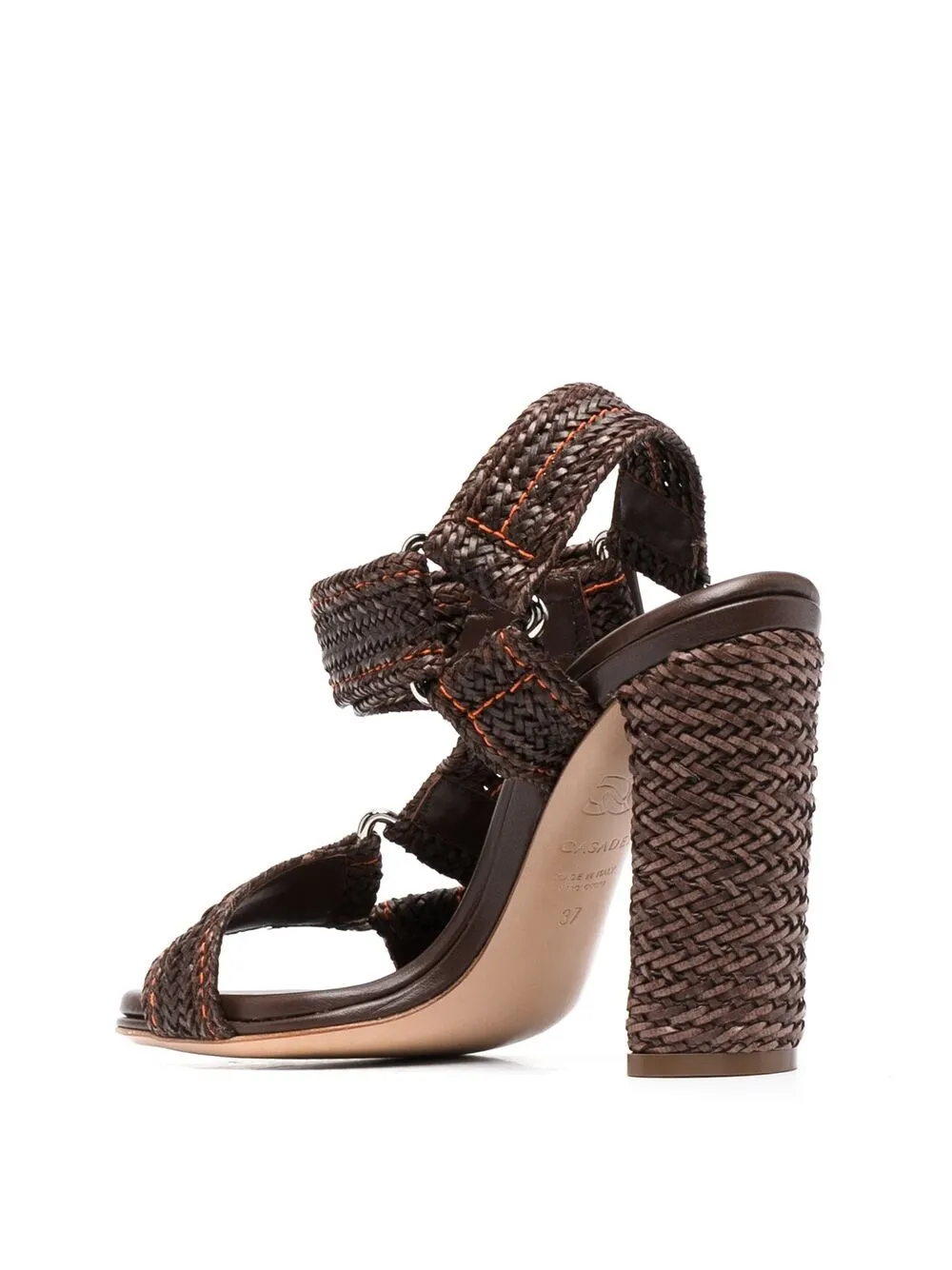 фото Casadei босоножки на блочном каблуке