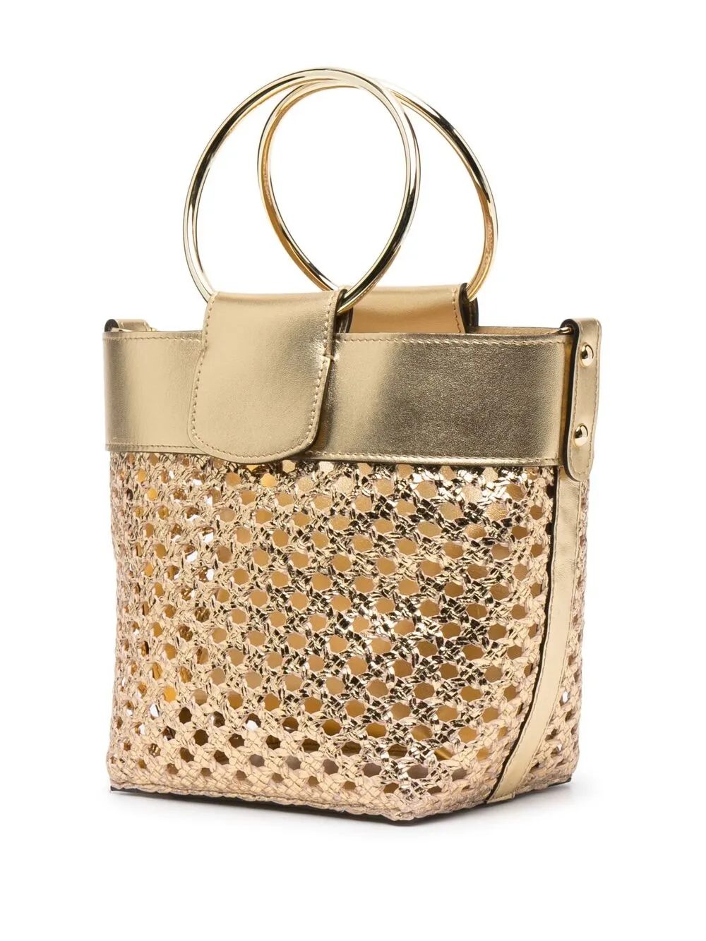 фото Casadei сумка-тоут с эффектом металлик