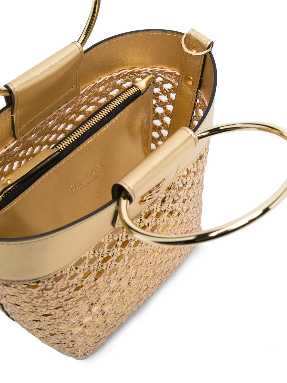 фото Casadei сумка-тоут с эффектом металлик