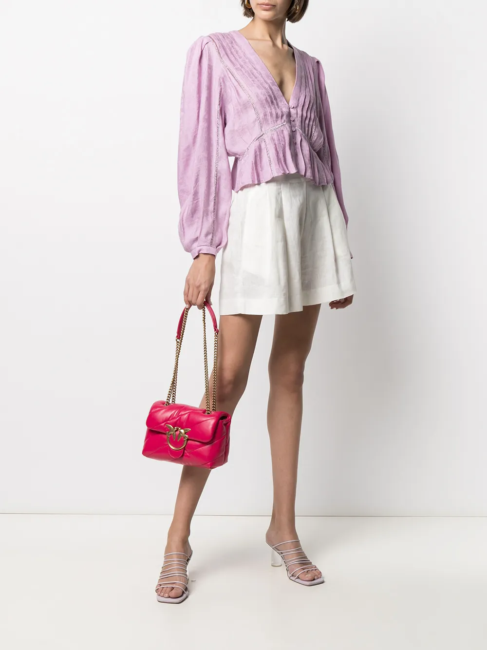 фото Pinko стеганая сумка на плечо love