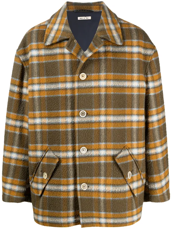 Shop Marni check - pattern button - up 