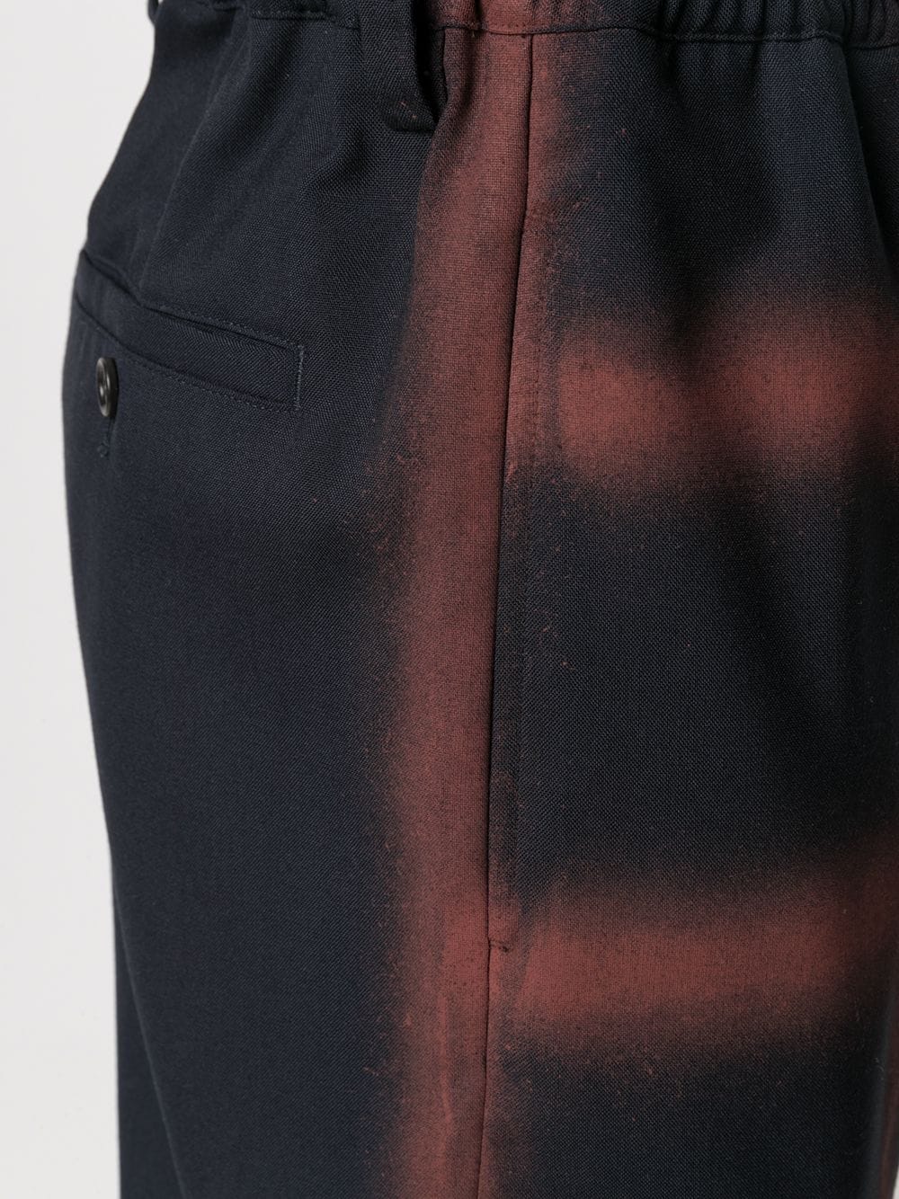 фото Marni клетчатые брюки с эффектом разбрызганной краски