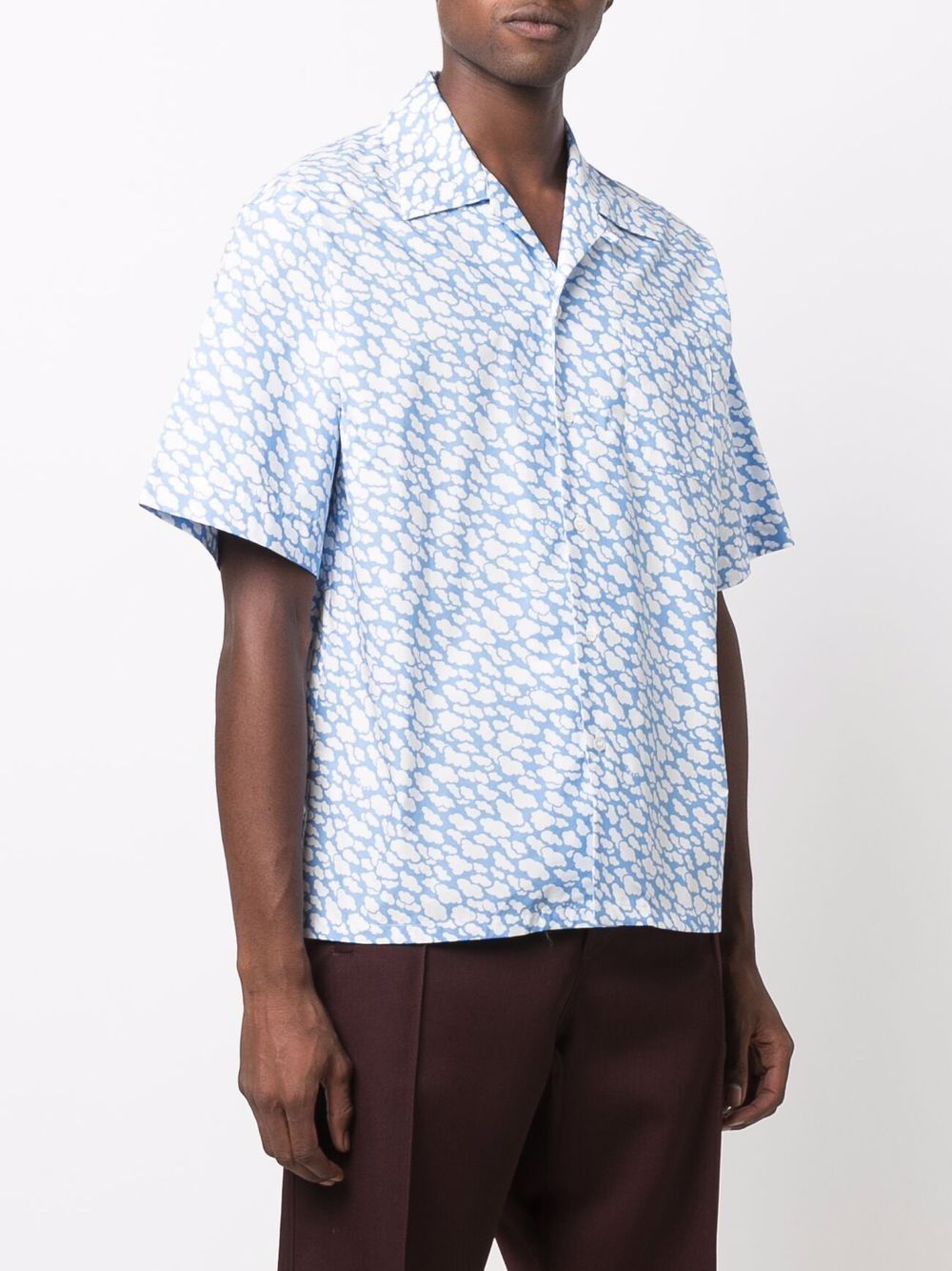 MARNI CLOUD-PRINT SHORT-SLEEVE SHIRT 