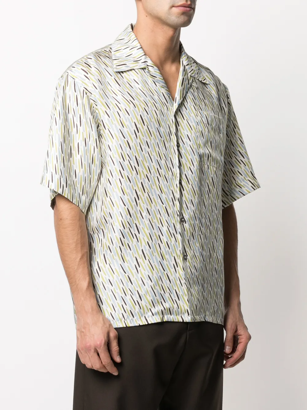 фото Marni рубашка с короткими рукавами и принтом