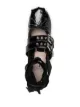 Miu Miu belt-detail patent leather ballerinas