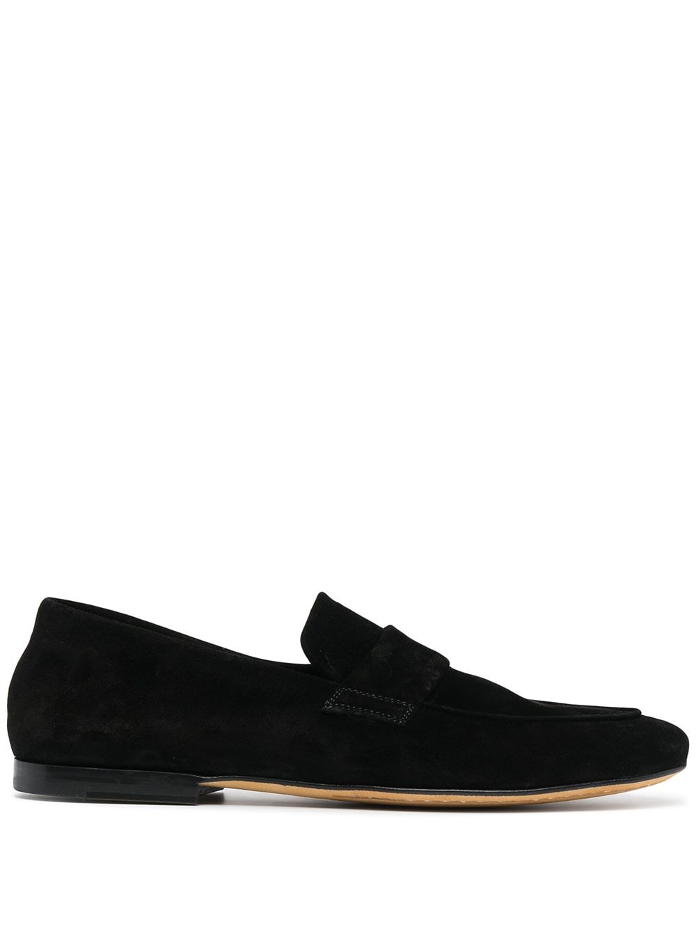 

Officine Creative mocasines penny con puntera redonda - Negro