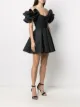 Elisabetta Franchi ruffled sleeve off-the-shoulder dress