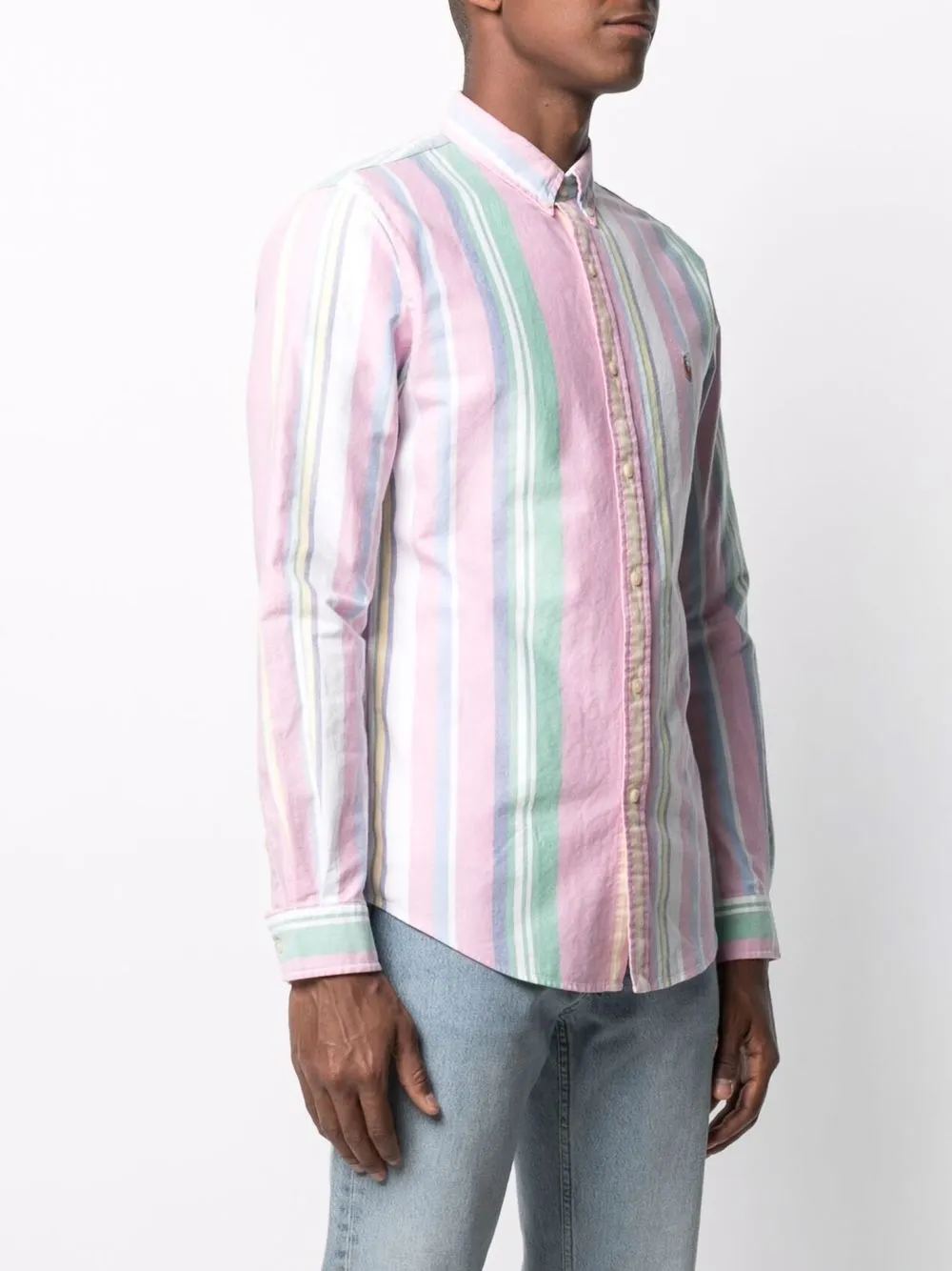 фото Polo ralph lauren полосатая рубашка на пуговицах