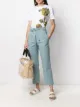 Image 2 of Odeeh tie-waist cropped trousers