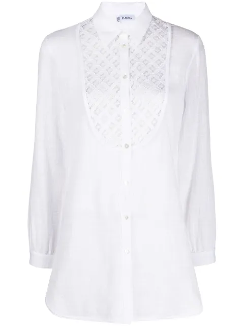 La Perla camisa con detalles bordados
