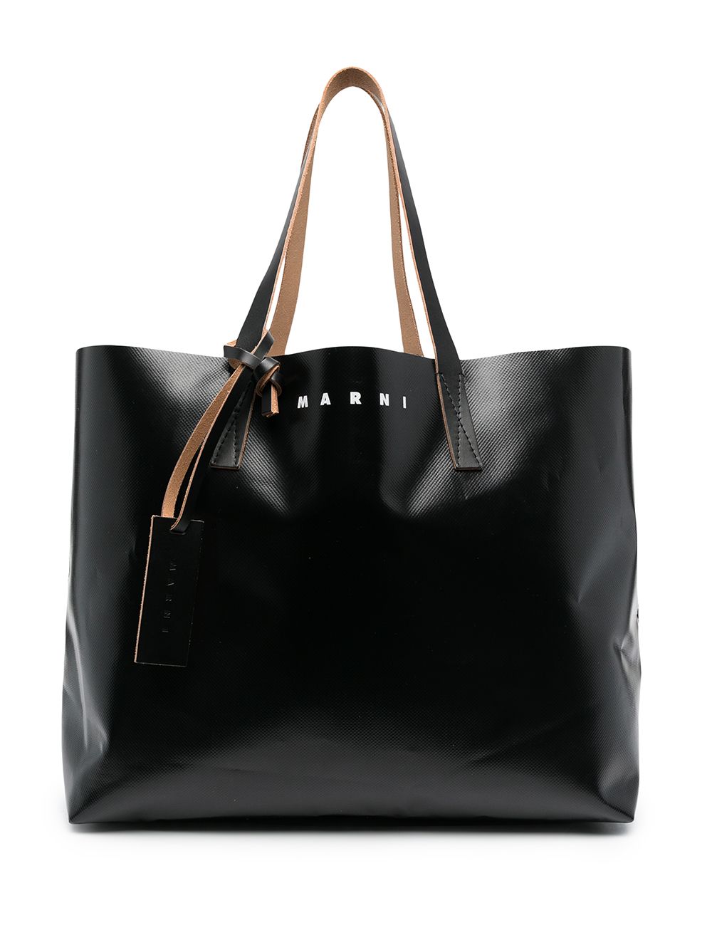 

Marni tote con paneles en contraste - Negro