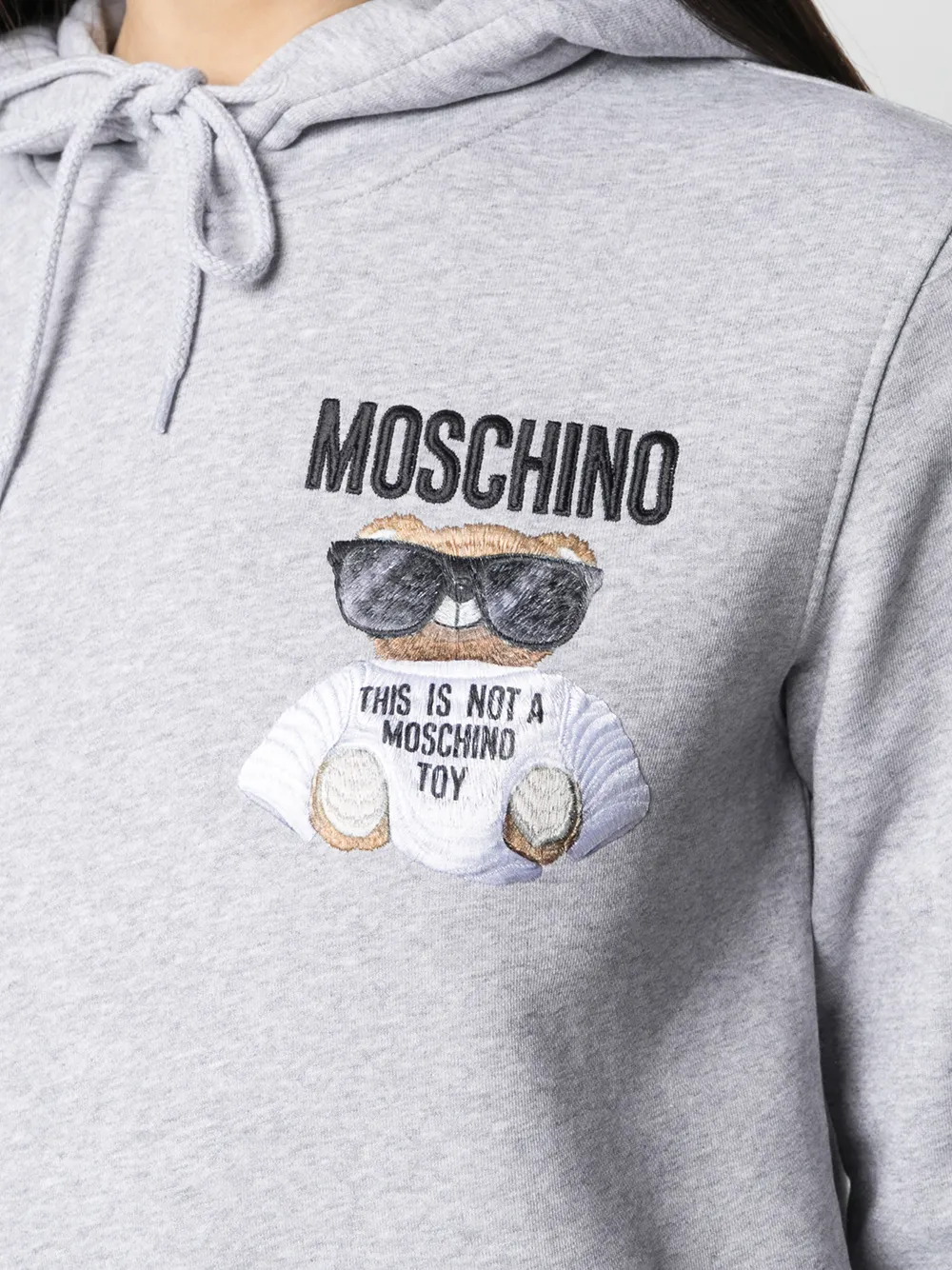 фото Moschino худи с вышитым логотипом